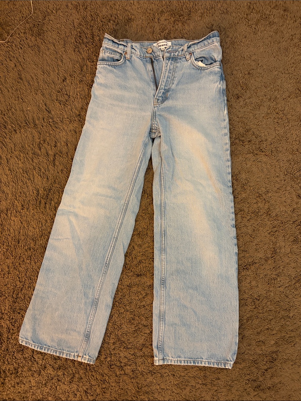Light Wash Reformation mid rise Flare/Straight-Leg Jeans